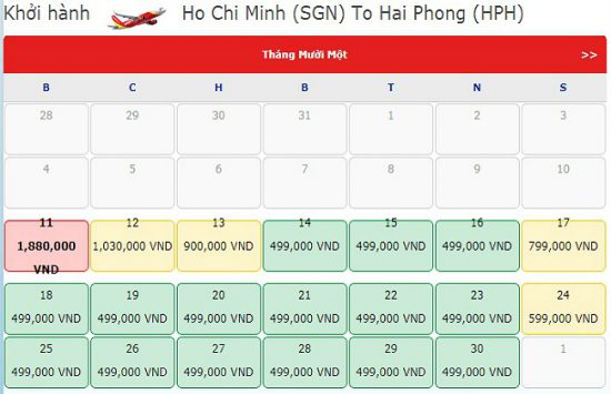 mua v&eacute; m&aacute;y bay gi&aacute; rẻ từ hcm đi hải ph&ograve;ng