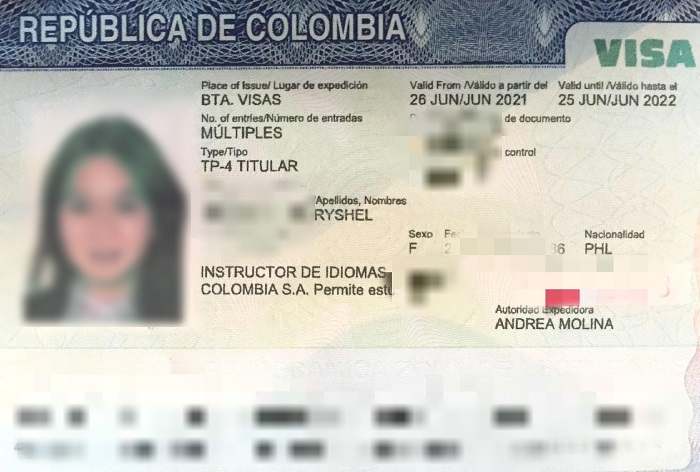 dịch vụ l&agrave;m visa colombia