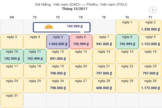 V&eacute; m&aacute;y bay đi Pleiku gi&aacute; rẻ