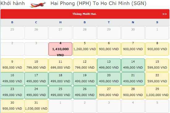 đặt v&eacute; m&aacute;y bay vietjet air tại hải ph&ograve;ng