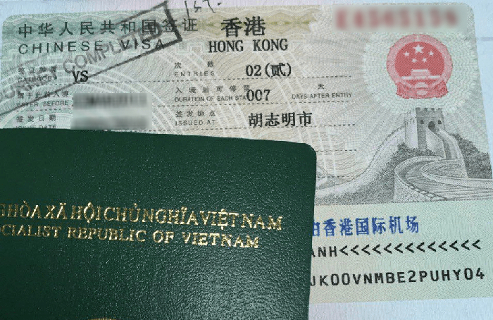 L&agrave;m visa Hong Kong - Vietnam Booking