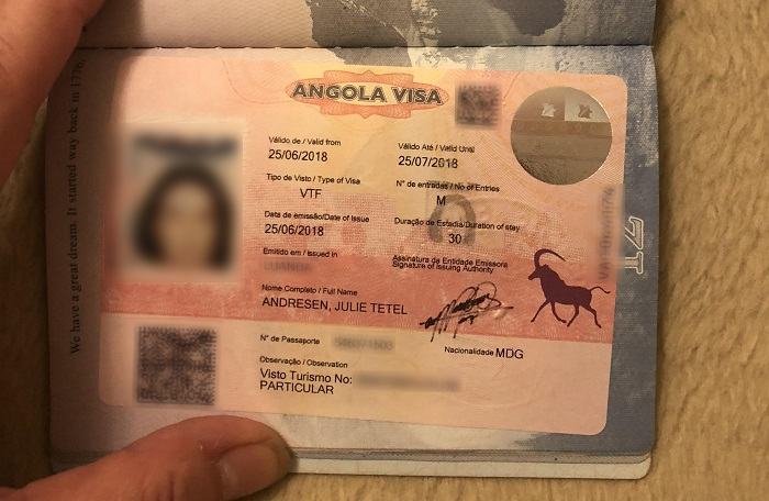 visa đi angola