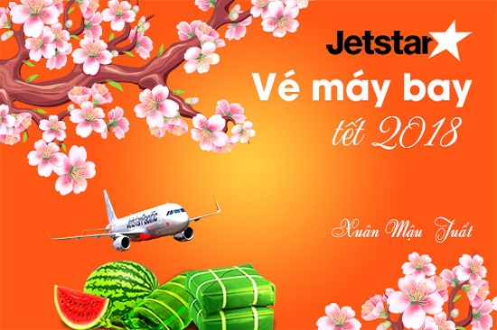 giá vé máy bay tết 2018 của jetstar