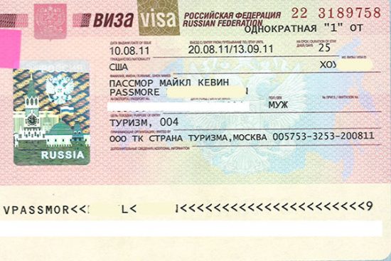 hồ sơ xin visa đi nga