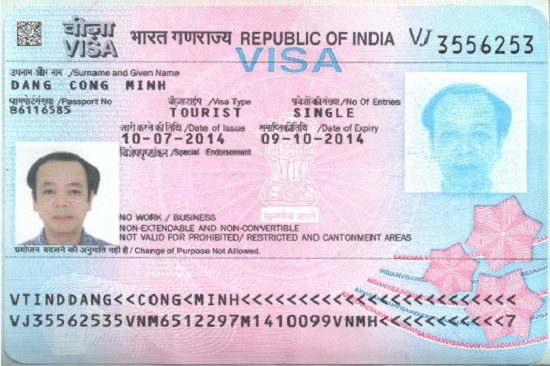 l&agrave;m visa đi ấn độ