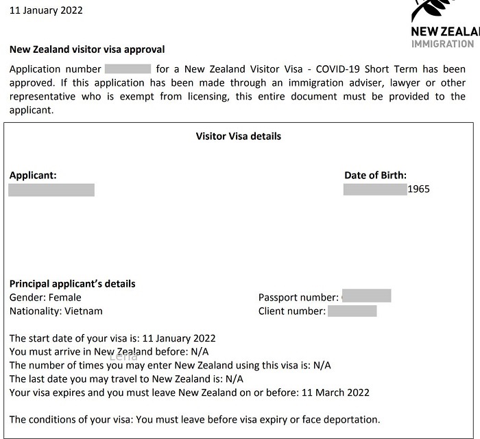 Visa đi New Zealand