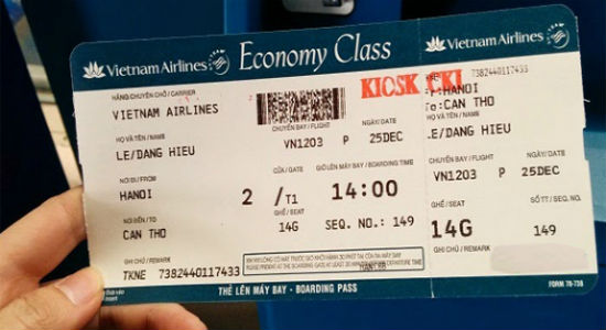 Ho&agrave;n v&eacute; từ h&atilde;ng Vietnam Airlines