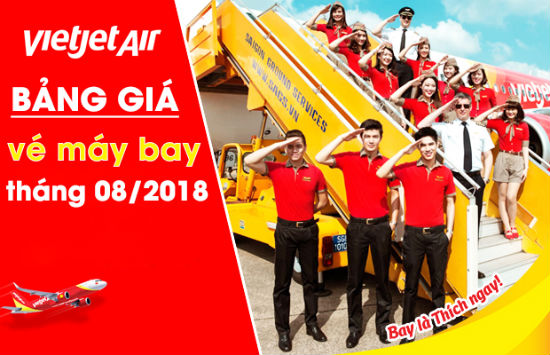 Săn vé máy bay Vietjet Air khuyến mãi tháng 8/2018