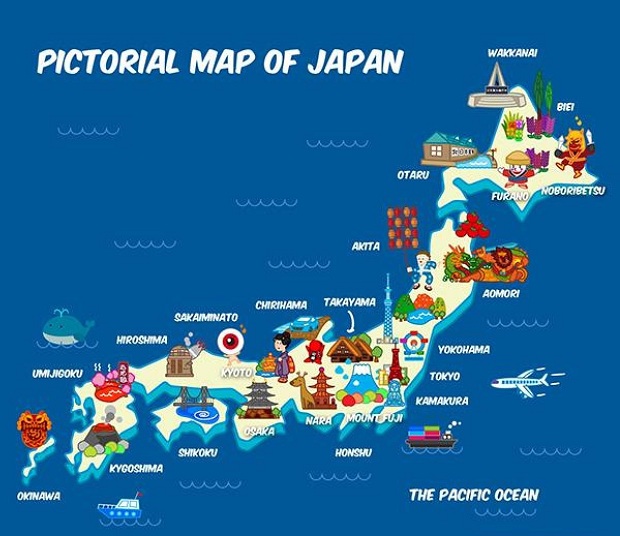 Bản đồ du lịch Nhật Bản