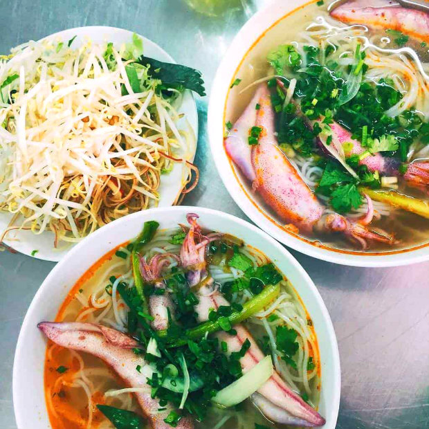 bún mực du lịch Phú Yên