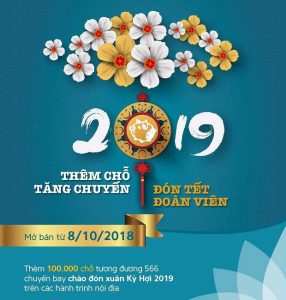 Thêm chỗ tăng chuyến – Đón tết đoàn viên! Vietnam Airlines mở bán thêm 100.000 vé máy bay Tết Kỷ Hợi 2019