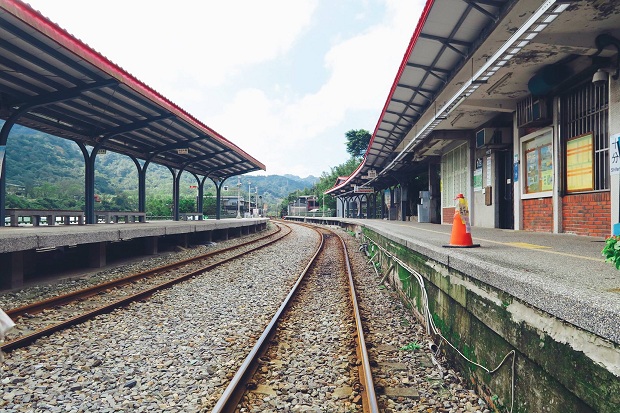 Bến tàu ở ga Shifen, cảnh này xuất hiện trong phim Đài Loan nhiều lắm