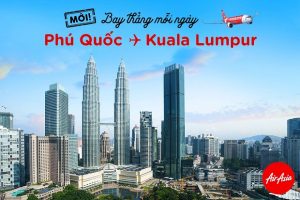 Air Asia tăng tần suất chuyến bay Phú Quốc – Kuala Lumpur
