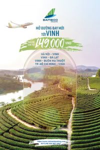 HOT! Bamboo Airways thông báo mở thêm 4 đường bay nội địa đến Vinh
