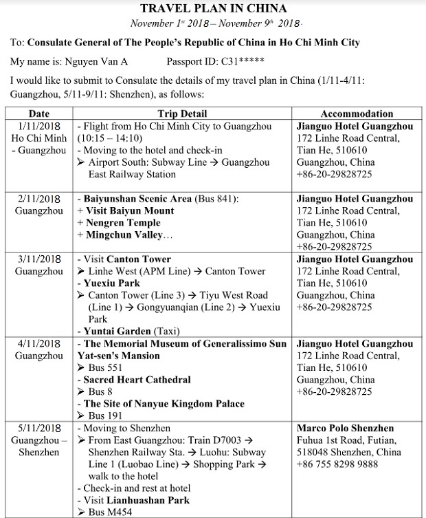 làm visa đi Trung Quốc cho trẻ em