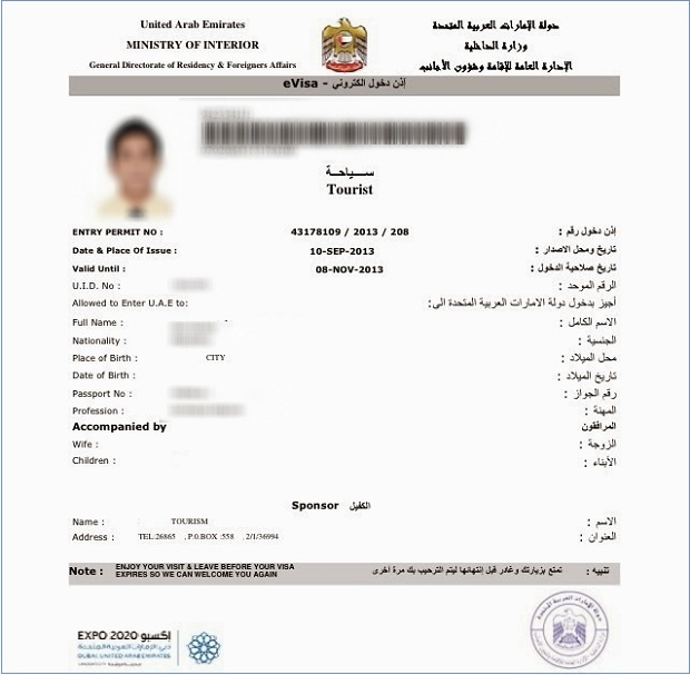 xin visa đi dubai