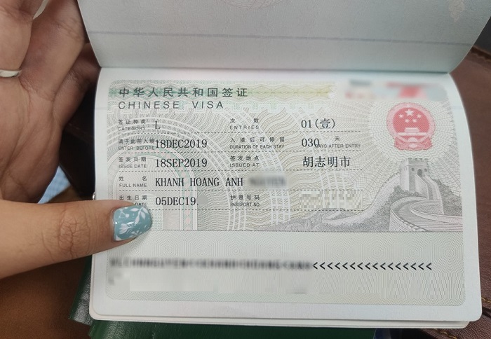 Thủ tục xin visa Trung Quốc 3 tháng nhiều lần