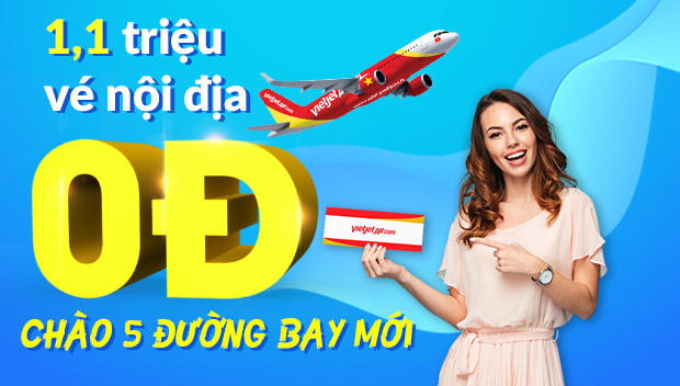 Hãng hàng không Vietjet Air thường xuyến tung khuyến mãi hấp dẫn