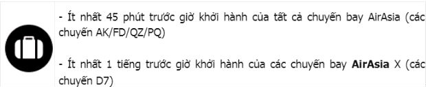Quy định hành lý trả trước Air Asia