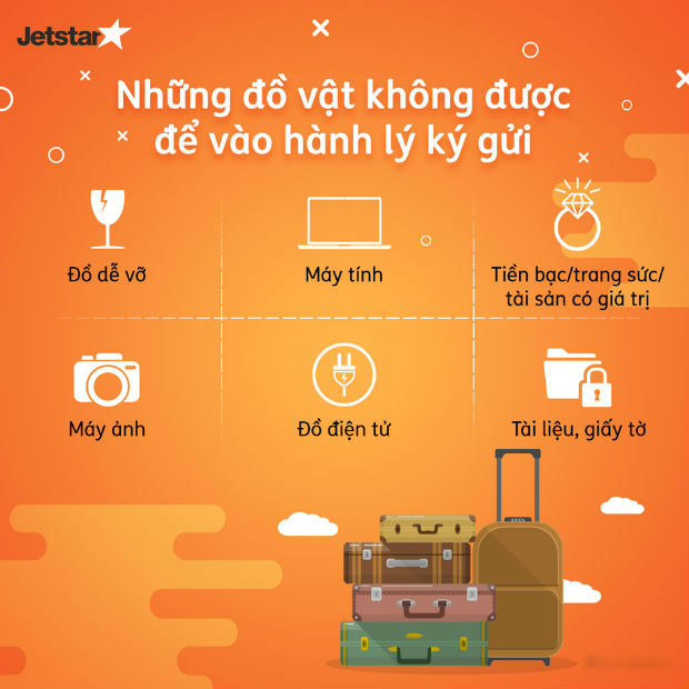 Quy định mới nhất mua hành lý trả trước Jetstar