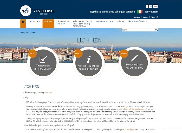 xin visa du lịch &yacute;