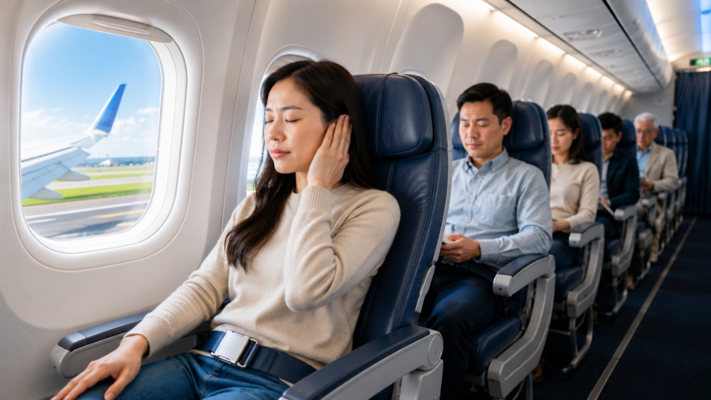 C&aacute;ch đi m&aacute;y bay kh&ocirc;ng bị &ugrave; tai hiệu quả