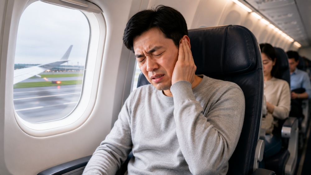 Đi m&aacute;y bay bị đau tai v&agrave; &ugrave; tai k&eacute;o d&agrave;i sau khi hạ c&aacute;nh

