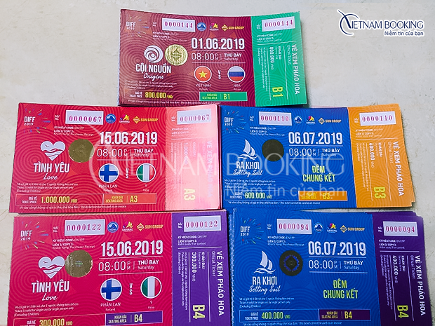 Vé xem lễ hội pháo hoa Đà Nẵng 2019 Bảng vé xem lễ hội pháo hoa quốc tế Đà Nẵng 2019