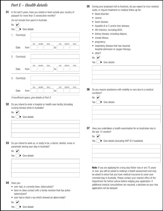 Form xin visa &Uacute;c - 7