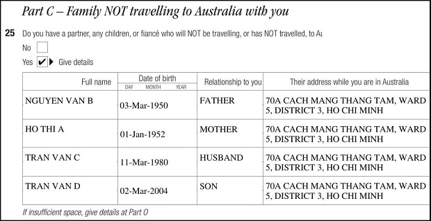 Form xin visa &Uacute;c - 6