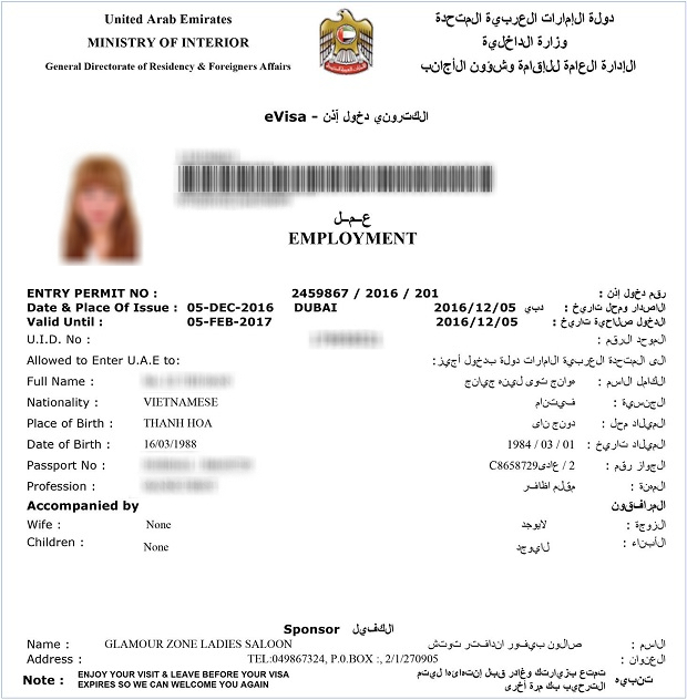 visa du lịch dubai