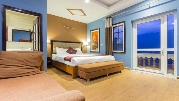 Phòng ngủ đầy đủ tiện nghi tại Sapa Eden Hotel 2 sao