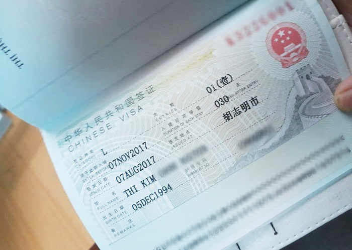 visa đi trung quốc du lịch