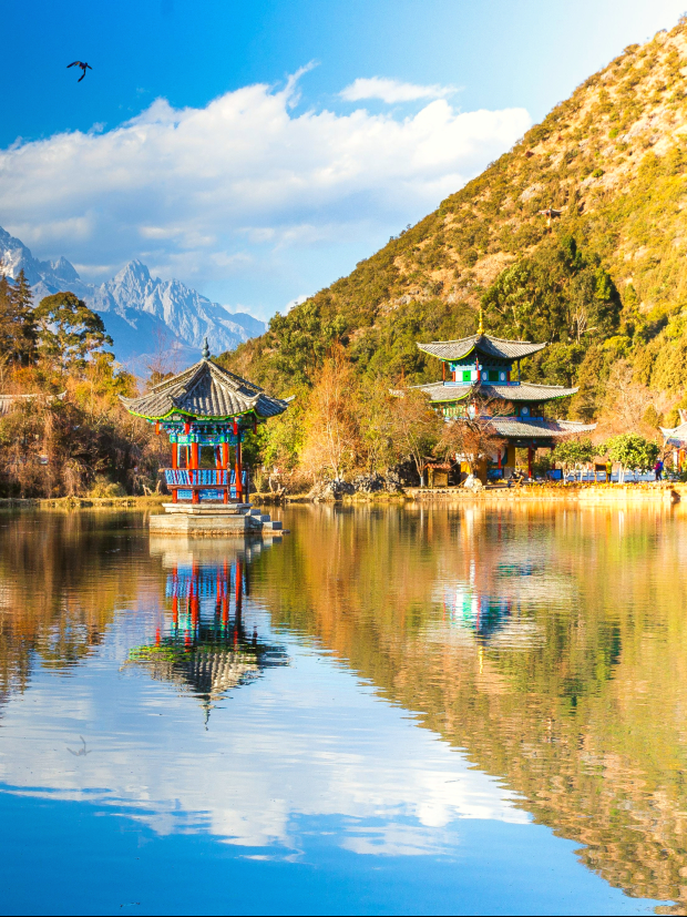 Công viên Hắc Long Đàm - Viên ngọc sáng của Lệ Giang cổ trấn Công viên Hắc Long Đàm Lệ Giang