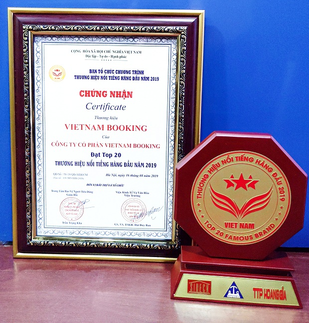 Vietnam Booking Top 20 thương hiệu nổi tiếng năm 2019”