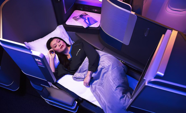 ghế hạng thương gia đi Mỹ