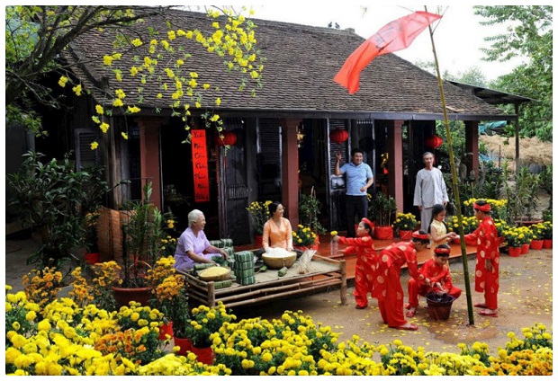 vui xuân đón tết