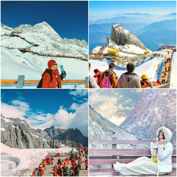 Tuyết trắng quanh năm phủ kín núi tuyết Ngọc Long núi tuyết Ngọc Long