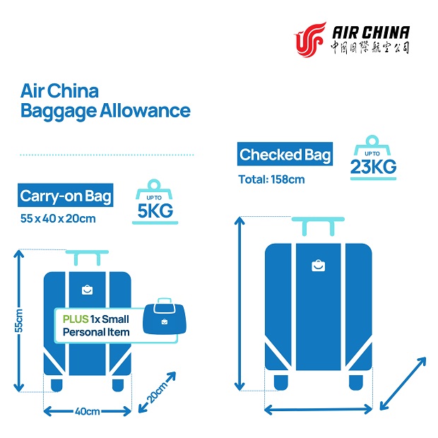 quy định hành lý Air China