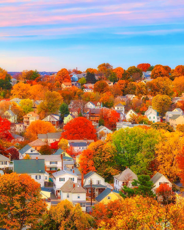 M&ugrave;a thu ở th&agrave;nh phố Boston