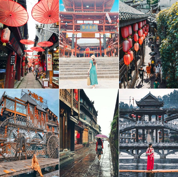 Các khu phố cổ tại Phượng Hoàng cổ trấn