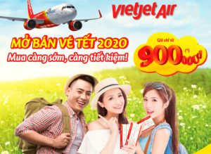 Vietjet Air mở bán vé máy bay Tết 2020 với giá chỉ từ 900.000Đ