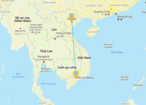 Thời gian bay từ Sài Gòn TPHCM ra Hà Nội mất bao lâu?