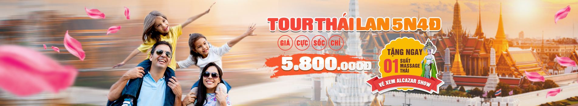 Chùm tour du lịch Thái Lan giá rẻ nhất 2019