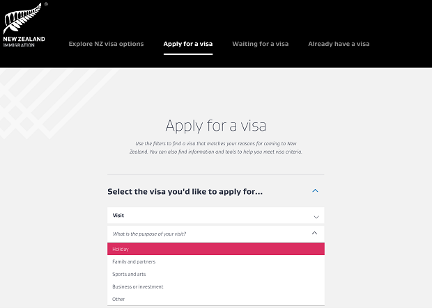 c&aacute;ch xin visa New Zealand