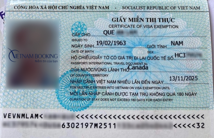 viet nam mien thi thuc bao nhieu nuoc