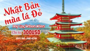 Vietnam Airlines khuyến Mãi: Giảm 50% vé máy bay đi Nhật Bản đón thu quyến rũ