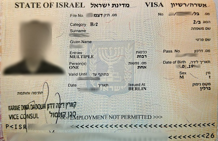 Visa đi&nbsp;Israel