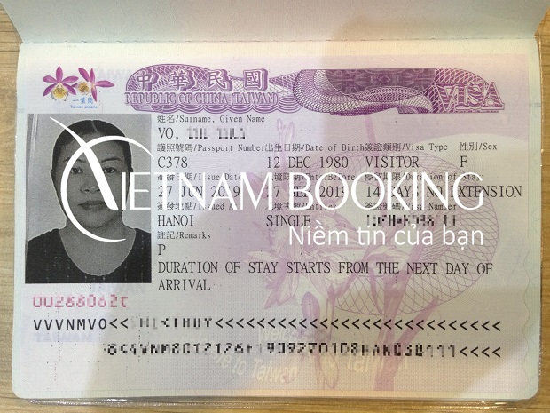 Làm visa đi Đài Loan