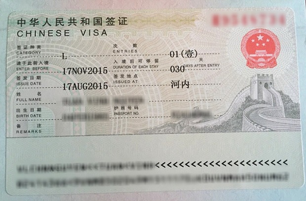 visa trung quốc